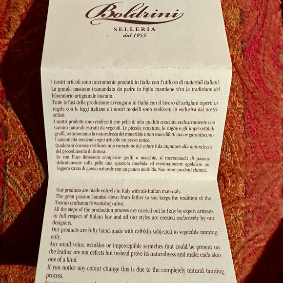 BOLDRINI SELLERIA - HANDBAG - Picture 11 of 11